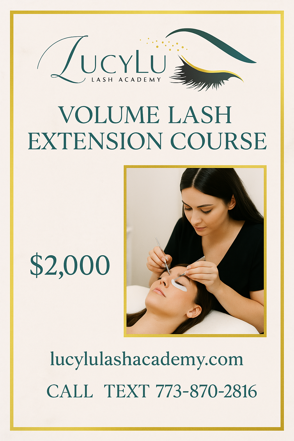 🟣 Volume Lash Extension Course